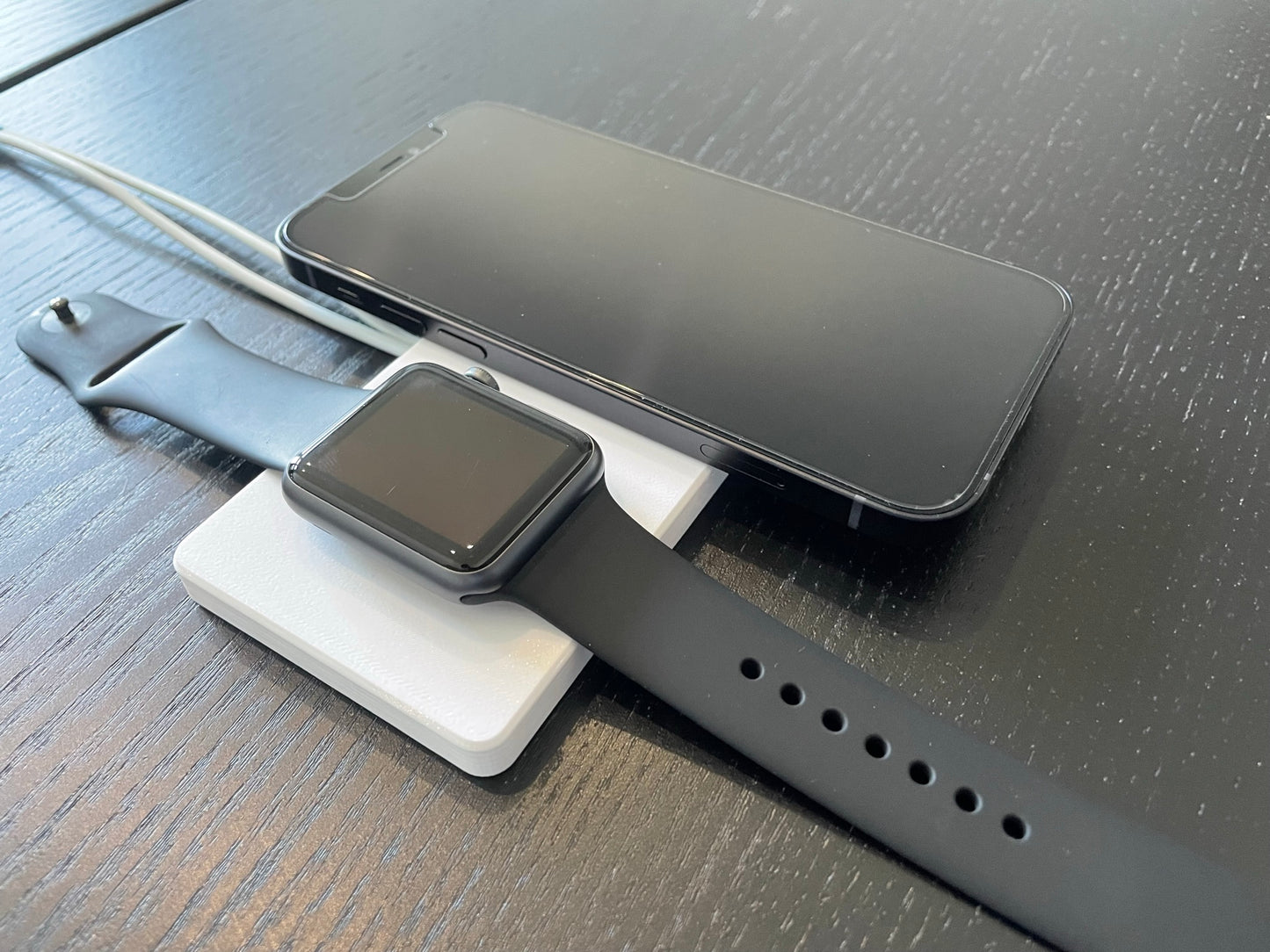 Dual Charger Mount for iPhone and Apple Watch